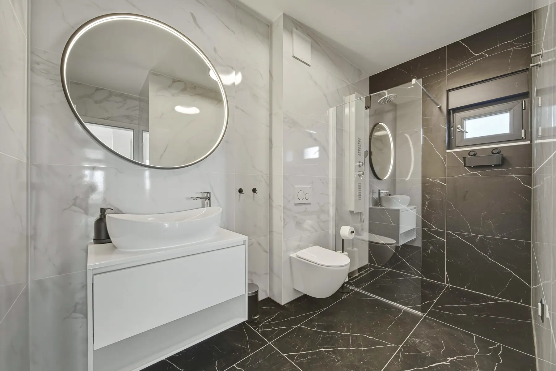 Marble bathroom