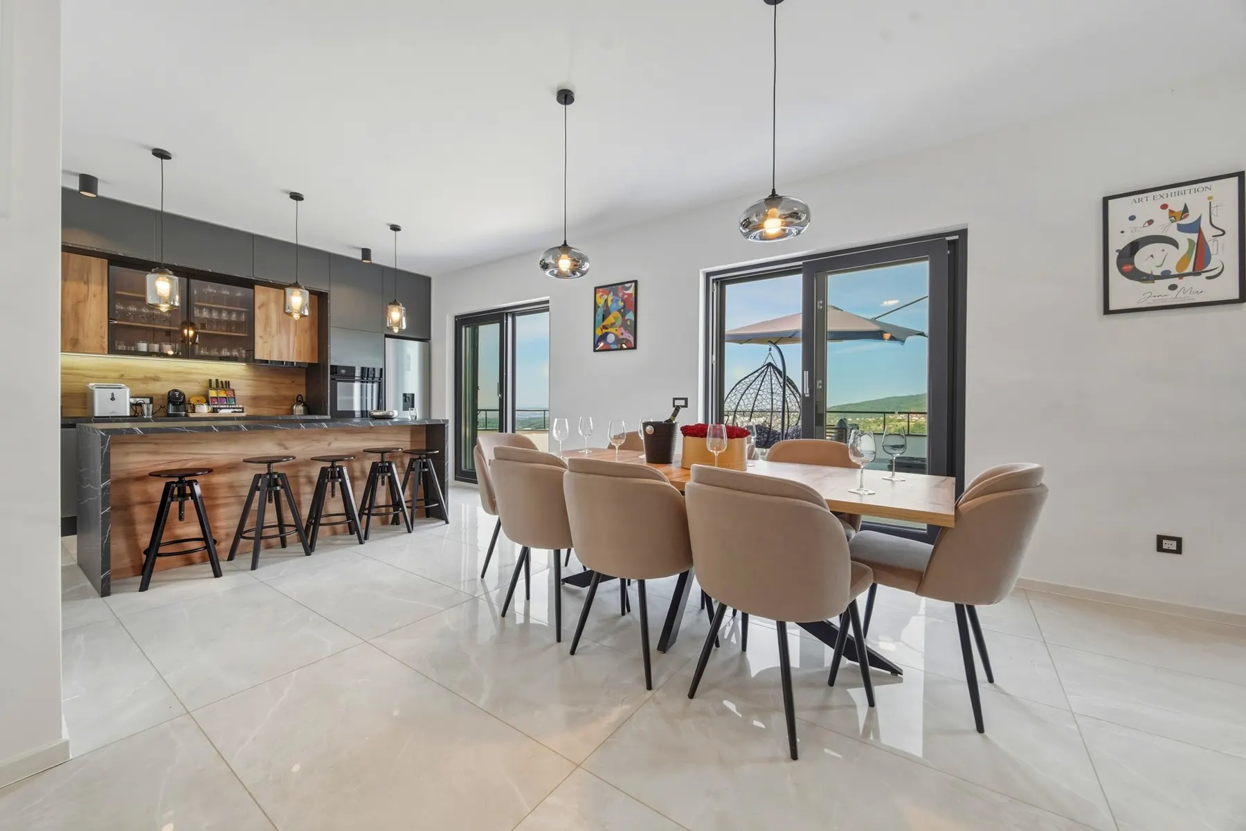 Open living room